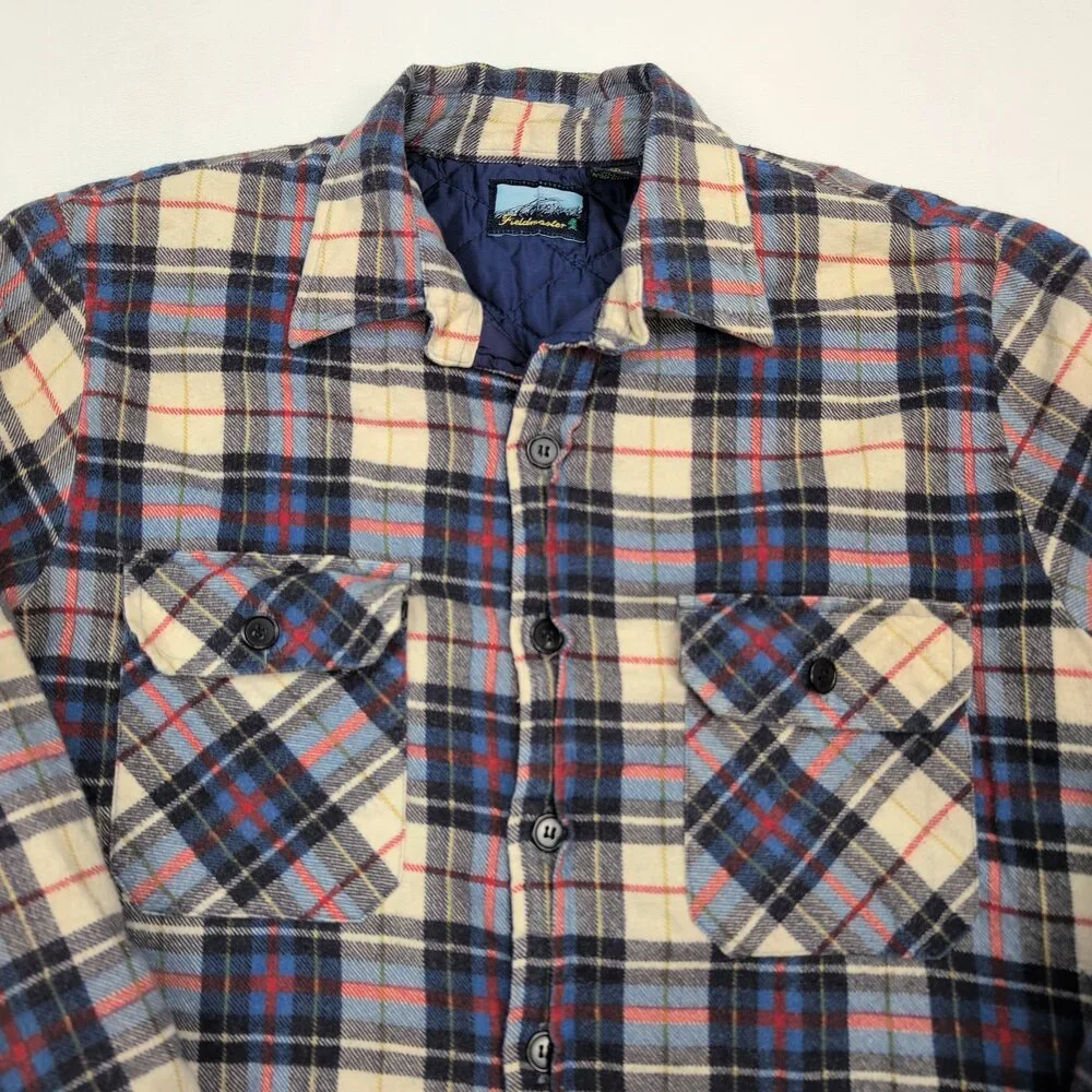 Fieldmaster Quilted Lined Plaid‎ Shacket Jacket Women's M